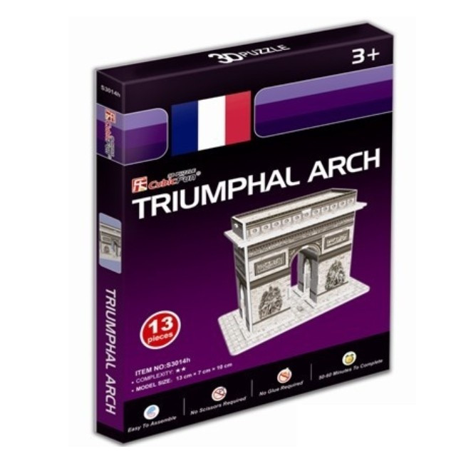 Объемный 3D-пазл Триумфальная арка, Франция, мини серия  